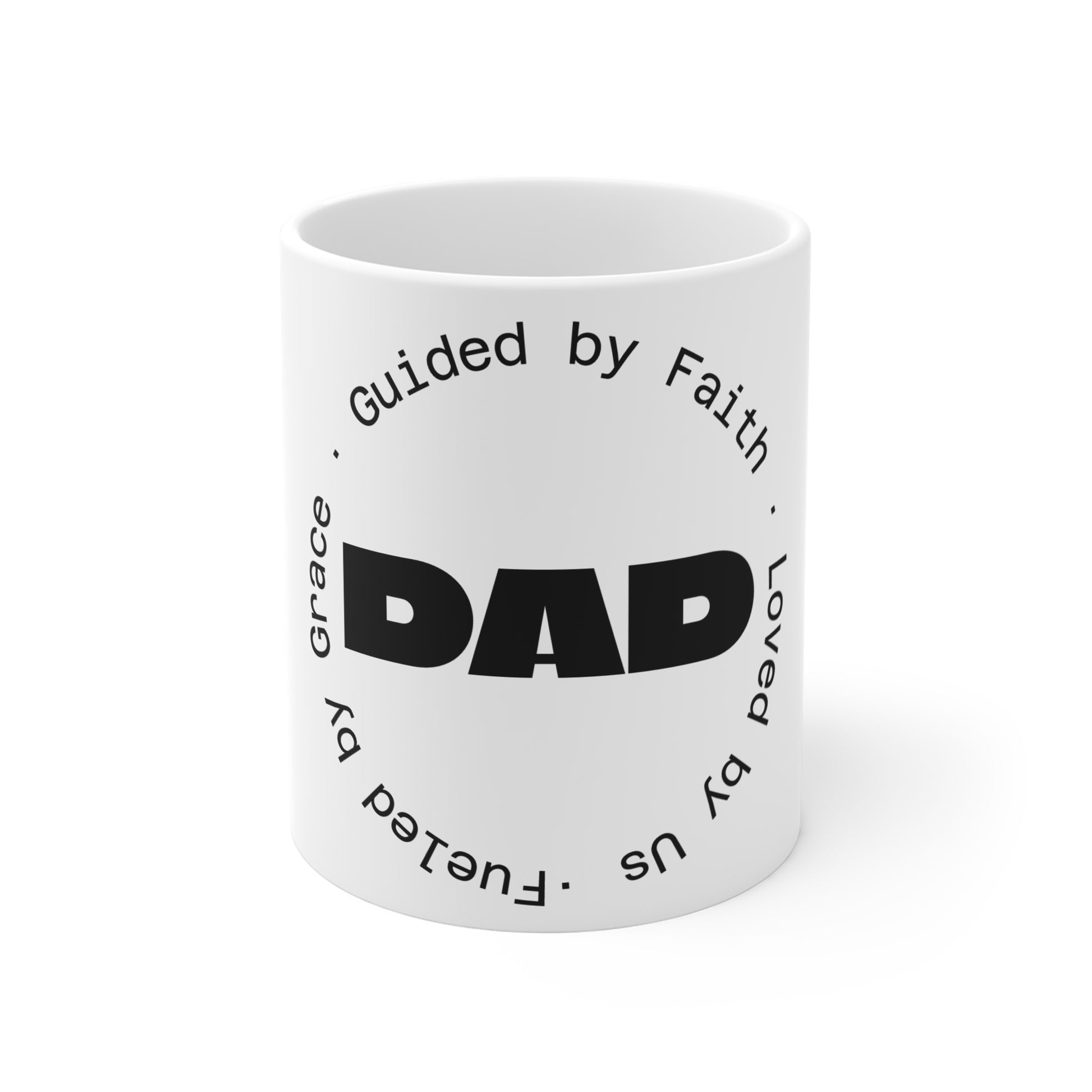 Faith-Inspired DAD Mug | Family Gift for Father's Day, Birthday, Coffee Lover, Inspirational Drinkware, Tea Mug